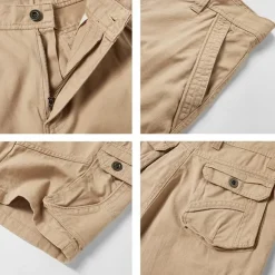 Carefree Interlude X Joshua Jo Men's Vintage Guitar 6 Pocket Vacation Cargo Shorts