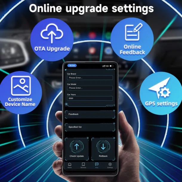 CarlinKit 5.0 CarPlay Android Auto Wireless Adapter Portable Dongle for OEM Car Radio with Wired CarPlay/Android Auto 2023 Newest CPC200-2AIR Available for Android Phones and iPhones