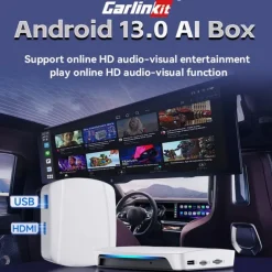 Carlinkit UHD Wireless CarPlay Android Auto Box CarPlay Al Box Android 13 Smart TV Streaming Box SDM660 UHD HDMI-Compatible Output