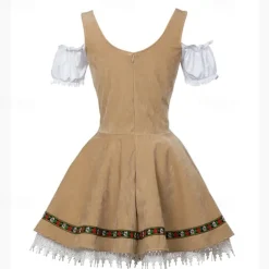 Carnival Oktoberfest Beer Outfits Petticoat Hoop Skirt Tutu Maid German Munich Wiesn Women's Traditional Style Cloth Dress Apron