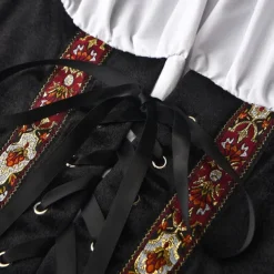 Carnival Oktoberfest Beer Outfits Petticoat Hoop Skirt Tutu Maid German Munich Wiesn Women's Traditional Style Cloth Dress Apron