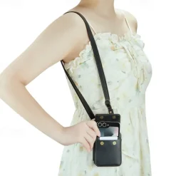 CaseMe Luxury Universal Case for Samsung Z Flip 6 5 MOTO Flip Hot Selling Shoulder Wristrap Magnetic Leather Universal Phone Bag