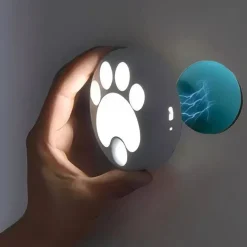 Cat LED Night Light USB Rechargeable with Motion Sensor, Dimmable Desk Lamp for Bedroom, Bedside, Kitchen, Closet and Stairs 1pc