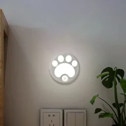 Cat LED Night Light USB Rechargeable with Motion Sensor, Dimmable Desk Lamp for Bedroom, Bedside, Kitchen, Closet and Stairs 1pc