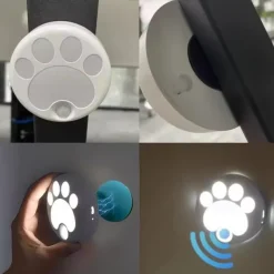 Cat LED Night Light USB Rechargeable with Motion Sensor, Dimmable Desk Lamp for Bedroom, Bedside, Kitchen, Closet and Stairs 1pc