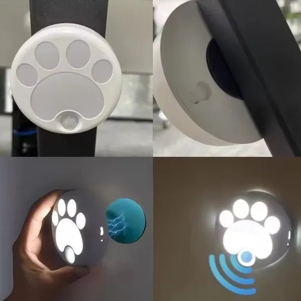 Cat LED Night Light USB Rechargeable with Motion Sensor, Dimmable Desk Lamp for Bedroom, Bedside, Kitchen, Closet and Stairs 1pc