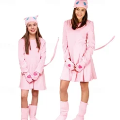 Cat Mew Carnival Costume Cosplay Costume Group & Family Halloween Costumes Kid's Girls' Cosplay Costumes Halloween Carnival Masquerade Easy Carnival Costume