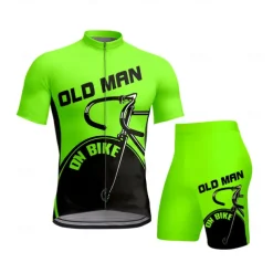 CAWANFLY Men's Cycling Jersey with Shorts Short Sleeve Yellow Red Royal Blue Bike Padded Shorts / Chamois Clothing Suit 3D Pad Quick Dry Anatomic Design Ultraviolet Resistant Reflective Strips