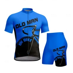 CAWANFLY Men's Cycling Jersey with Shorts Short Sleeve Yellow Red Royal Blue Bike Padded Shorts / Chamois Clothing Suit 3D Pad Quick Dry Anatomic Design Ultraviolet Resistant Reflective Strips