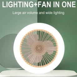Ceiling Fan with Enclosed Lights – Low Profile Ceiling Light and Hidden Fan Combo, Ideal Summer Gift for Home Use