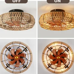 Ceiling Fan with Light and Remote, 20