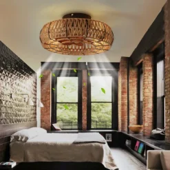 Ceiling Fan with Light and Remote, 20