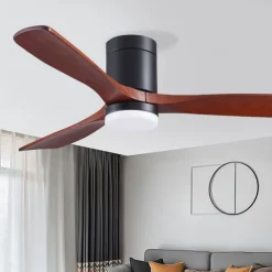 Ceiling Fan with Light Circle Design App & Remote Control Crystal 108cm Dimmable 6 Wind Speeds Modern Ceiling Fan for Bedroom, Living Room, Small Room 110-240V