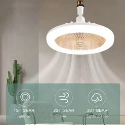 Ceiling Fan with Light Remote Control CABLE E26 SOCKET INCLUDE 10 Inch Enclosed Ceiling Fan Dimmable 3 Light Color, 3 Speed LED Low Profile Flush Mount Ceiling Fan for Kitchen