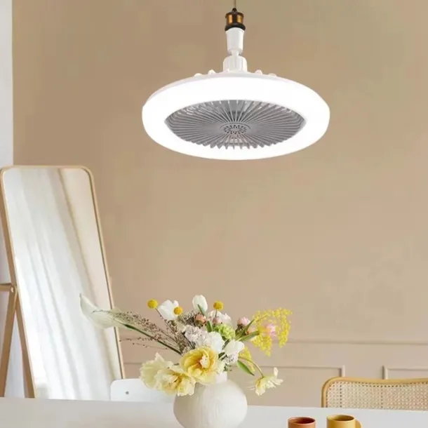 Ceiling Fan with Light Remote Control CABLE E26 SOCKET INCLUDE 10 Inch Enclosed Ceiling Fan Dimmable 3 Light Color, 3 Speed LED Low Profile Flush Mount Ceiling Fan for Kitchen