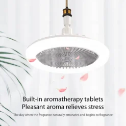 Ceiling Fan with Light Remote Control CABLE E26 SOCKET INCLUDE 10 Inch Enclosed Ceiling Fan Dimmable 3 Light Color, 3 Speed LED Low Profile Flush Mount Ceiling Fan for Kitchen