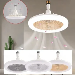 Ceiling Fan with Light Remote Control CABLE E26 SOCKET INCLUDE 10 Inch Enclosed Ceiling Fan Dimmable 3 Light Color, 3 Speed LED Low Profile Flush Mount Ceiling Fan for Kitchen