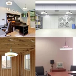 Ceiling Fan with Light Remote Control CABLE E26 SOCKET INCLUDE 10 Inch Enclosed Ceiling Fan Dimmable 3 Light Color, 3 Speed LED Low Profile Flush Mount Ceiling Fan for Kitchen