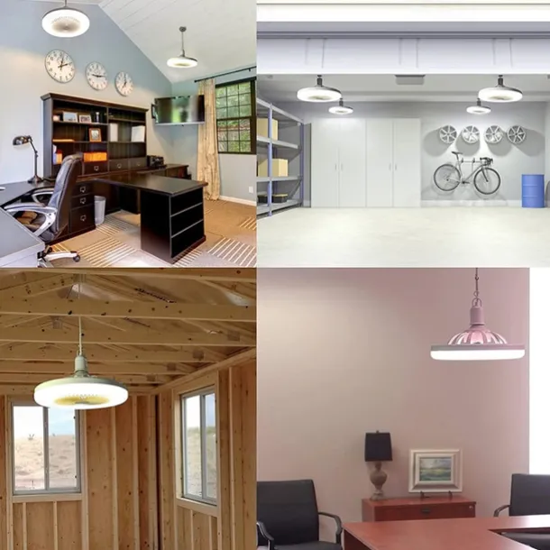 Ceiling Fan with Light Remote Control CABLE E26 SOCKET INCLUDE 10 Inch Enclosed Ceiling Fan Dimmable 3 Light Color, 3 Speed LED Low Profile Flush Mount Ceiling Fan for Kitchen