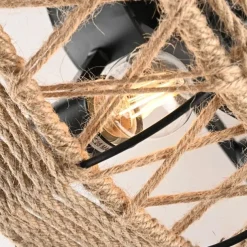 Ceiling Fan with Lights Crystal Black 18