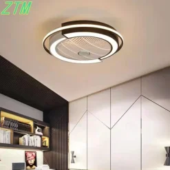 Ceiling Fan with Lights Remote Control, Indoor Low Profile Modern Flush Mount Ceiling Fan with 72W Warm Natural Bright 3 Color LED Lights, 3 Speeds Smart Ac Fan for Kitchen and Bedroom (White)