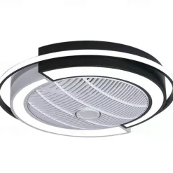 Ceiling Fan with Lights Remote Control, Indoor Low Profile Modern Flush Mount Ceiling Fan with 72W Warm Natural Bright 3 Color LED Lights, 3 Speeds Smart Ac Fan for Kitchen and Bedroom (White)