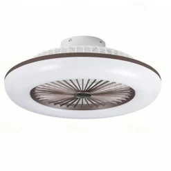 Ceiling Fans with Lights, 55cm Modern Low Profile Ceiling Fan, 72W Flush Mount, 3 Colors, 3 Speeds, Dimmable Ceiling Fan with Light 110-240V