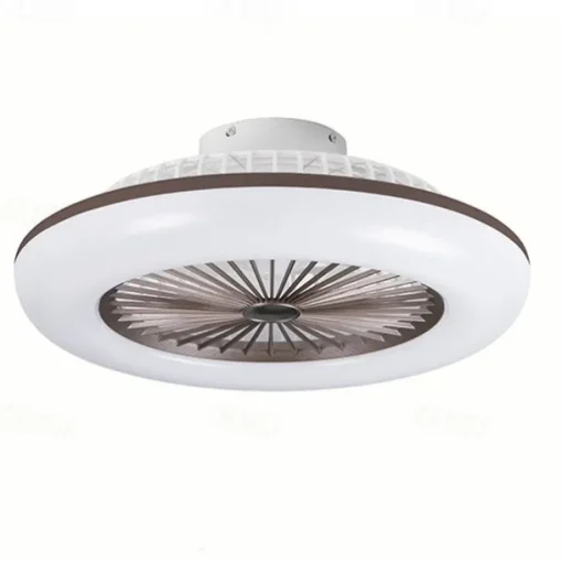 Ceiling Fans with Lights, 55cm Modern Low Profile Ceiling Fan, 72W Flush Mount, 3 Colors, 3 Speeds, Dimmable Ceiling Fan with Light 110-240V