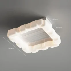 Ceiling Fans with Lights Flush Mount Low Profile Indoor Ceiling Fan,19.5