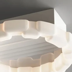 Ceiling Fans with Lights Flush Mount Low Profile Indoor Ceiling Fan,19.5