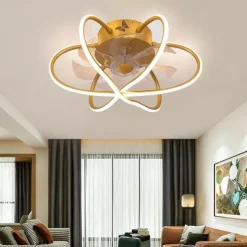 Ceiling Fans with Lights Dimmable with Remote Control Flush Mount Indoor Ceiling Fan,15.6" Smart 3 Colors 6 Speeds Reversible