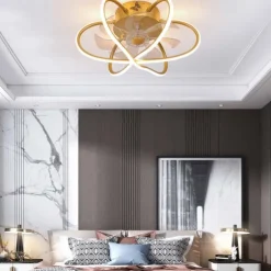 Ceiling Fans with Lights Dimmable with Remote Control Flush Mount Indoor Ceiling Fan,15.6