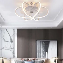 Ceiling Fans with Lights Dimmable with Remote Control Flush Mount Indoor Ceiling Fan,15.6