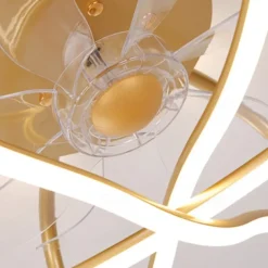 Ceiling Fans with Lights Dimmable with Remote Control Flush Mount Indoor Ceiling Fan,15.6