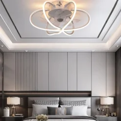 Ceiling Fans with Lights Dimmable with Remote Control Flush Mount Indoor Ceiling Fan,15.6