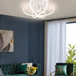 Ceiling Fans with Lights Dimmable with Remote Control Flush Mount Indoor Ceiling Fan,15.6