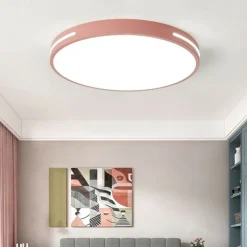 Ceiling Light 12" Macaron Ultra-thin 5cm Bright & Power Saving Modern Acrylic Round Flush Mount LED Ceiling Lamp Warm White 110-240V