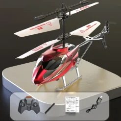 3.5CH RC Helicopter with Light Fall Resistant XK913 Remote Control Helicopter Plane Aircraft Flying Kids Toys for Boys Gifts