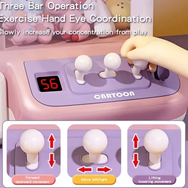 Chaigou Scratching Doll Machine Large Children's Toys Household Mini Clip Doll Twister Festival Gift for Boys and Girls