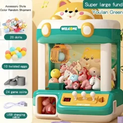 Chaigou Scratching Doll Machine Large Children's Toys Household Mini Clip Doll Twister Festival Gift for Boys and Girls