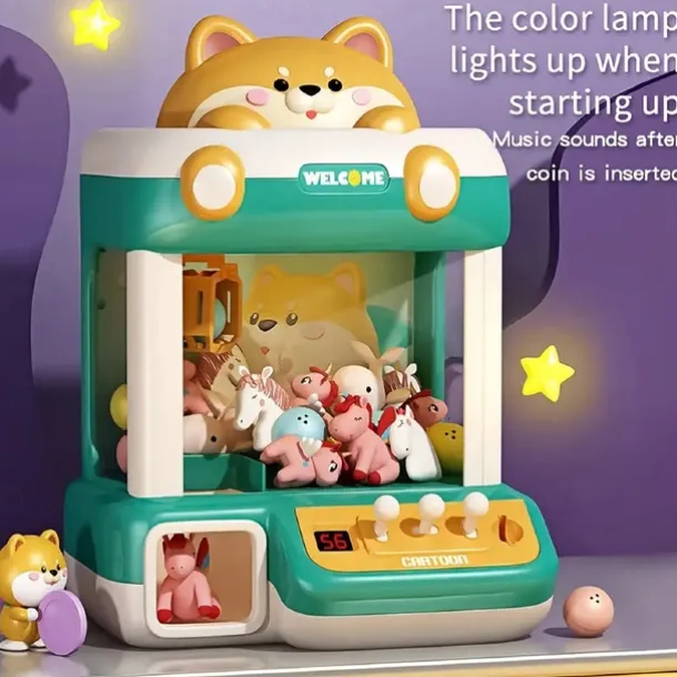 Chaigou Scratching Doll Machine Large Children's Toys Household Mini Clip Doll Twister Festival Gift for Boys and Girls