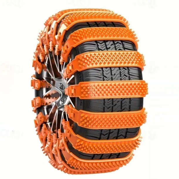 Chain Car Winter Tire Wheel Chain Anti-skid Chain Strip for Car Truck SUV Winter Car Tire Accessories 8pcs