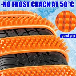 Chain Car Winter Tire Wheel Chain Anti-skid Chain Strip for Car Truck SUV Winter Car Tire Accessories 8pcs