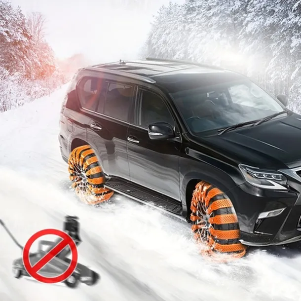 Chain Car Winter Tire Wheel Chain Anti-skid Chain Strip for Car Truck SUV Winter Car Tire Accessories 8pcs