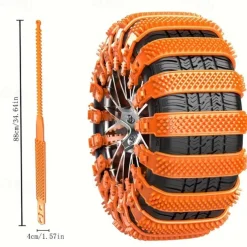 Chain Car Winter Tire Wheel Chain Anti-skid Chain Strip for Car Truck SUV Winter Car Tire Accessories 8pcs