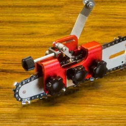 Chain-saw Chain Sharpening Fixture - Easy-to-Use Stainless Steel Jig for Precision Grinding - Quick and Accurate Sharpener Tool for Chain Maintenance