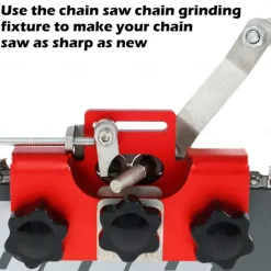 Chain-saw Chain Sharpening Fixture - Easy-to-Use Stainless Steel Jig for Precision Grinding - Quick and Accurate Sharpener Tool for Chain Maintenance