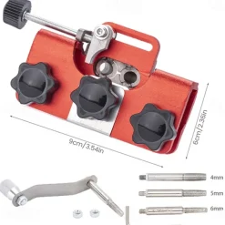Chain-saw Chain Sharpening Fixture - Easy-to-Use Stainless Steel Jig for Precision Grinding - Quick and Accurate Sharpener Tool for Chain Maintenance