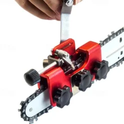 Chain-saw Chain Sharpening Fixture - Easy-to-Use Stainless Steel Jig for Precision Grinding - Quick and Accurate Sharpener Tool for Chain Maintenance