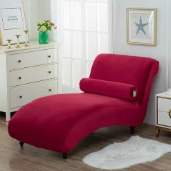 Chaise Lounge Cover Velvet Luxury Slipcovers for Living Room Indoor Stretch Slipcover for Chaise Lounge Ultra Soft Machine Washable